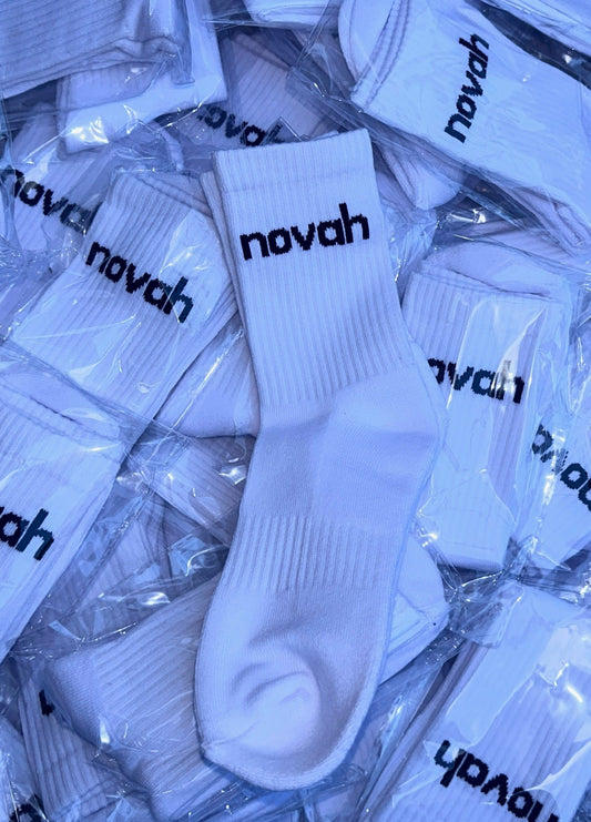 White crew socks