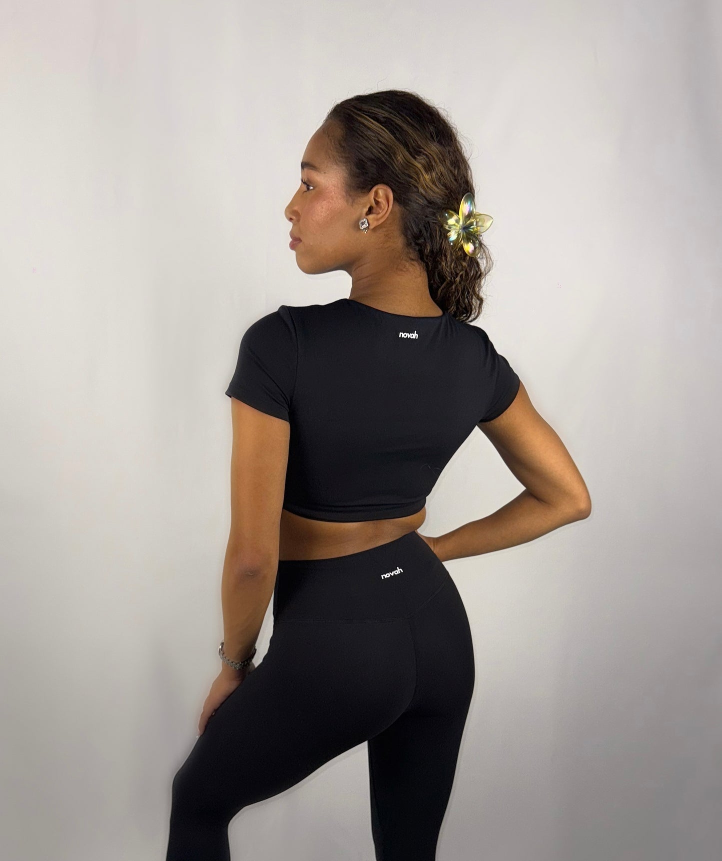 ‘BLACK’ cropped-tee